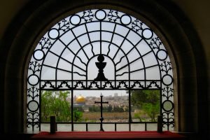 Uitzicht van Dominus Flevit