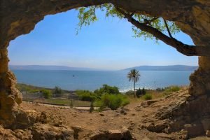 Uitzicht vanuit de Heremos grot