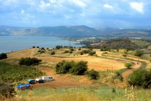 Pad vanaf de Berg der Zaligsprekingen naar Tabgha