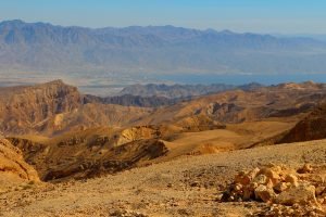 Woestijn dicht bij Eilat, Rode Zee